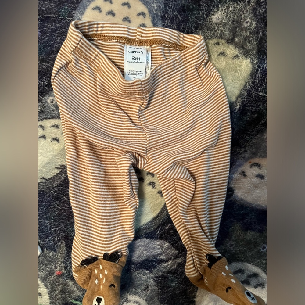Striped Pants with Deer Feet